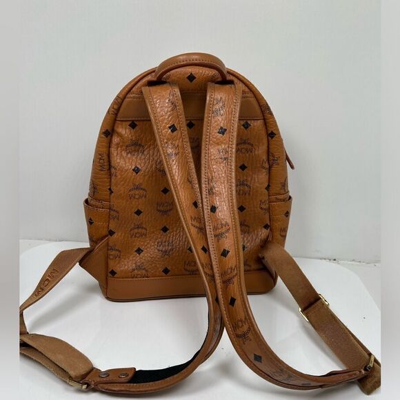 MCM Cognac / Brown Medium Backpack - Picture 3 of 13